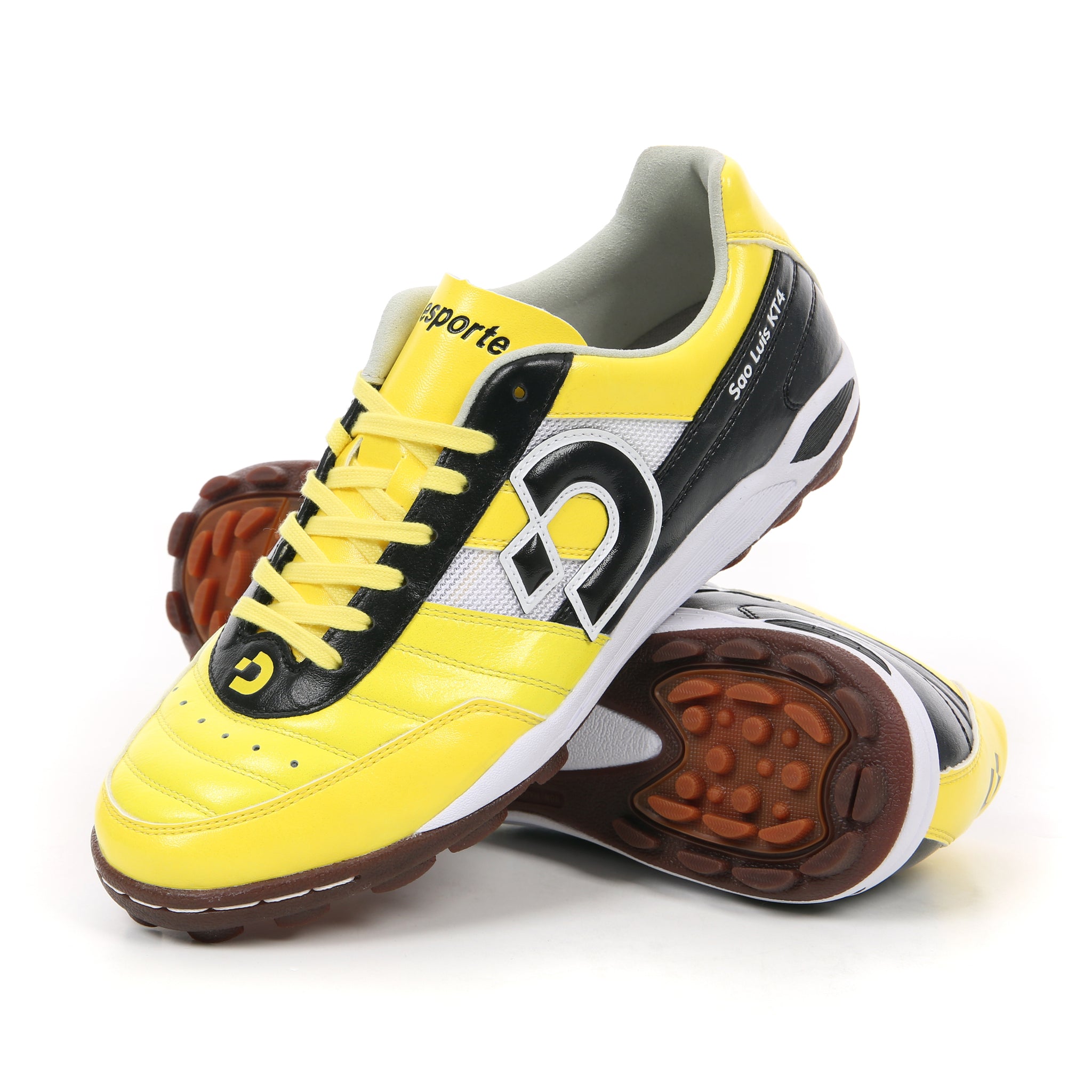 Desporte Sao Luis KT4 black yellow turf soccer shoes