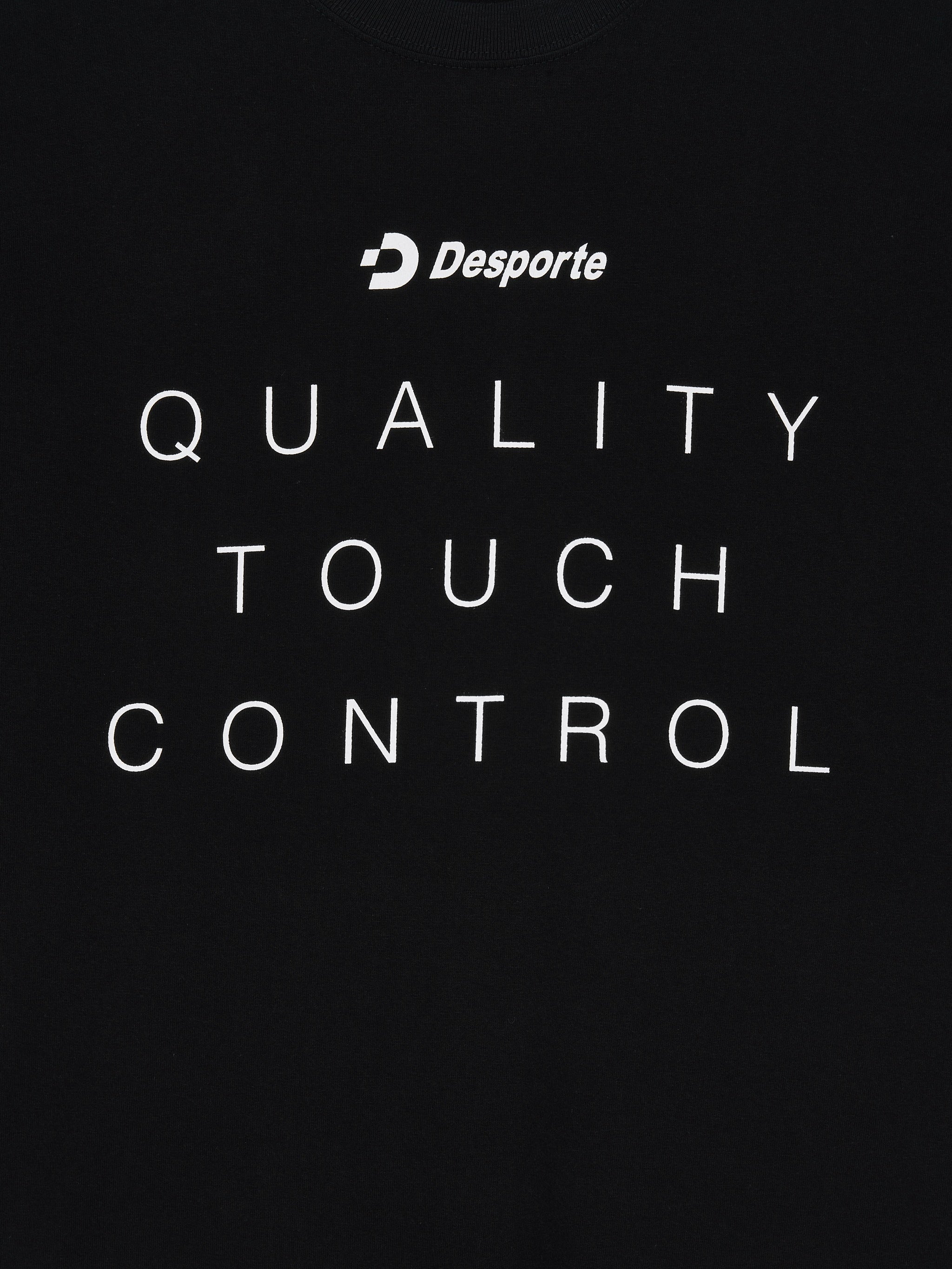 Desporte black cotton t-shirt DSP-T56 logos