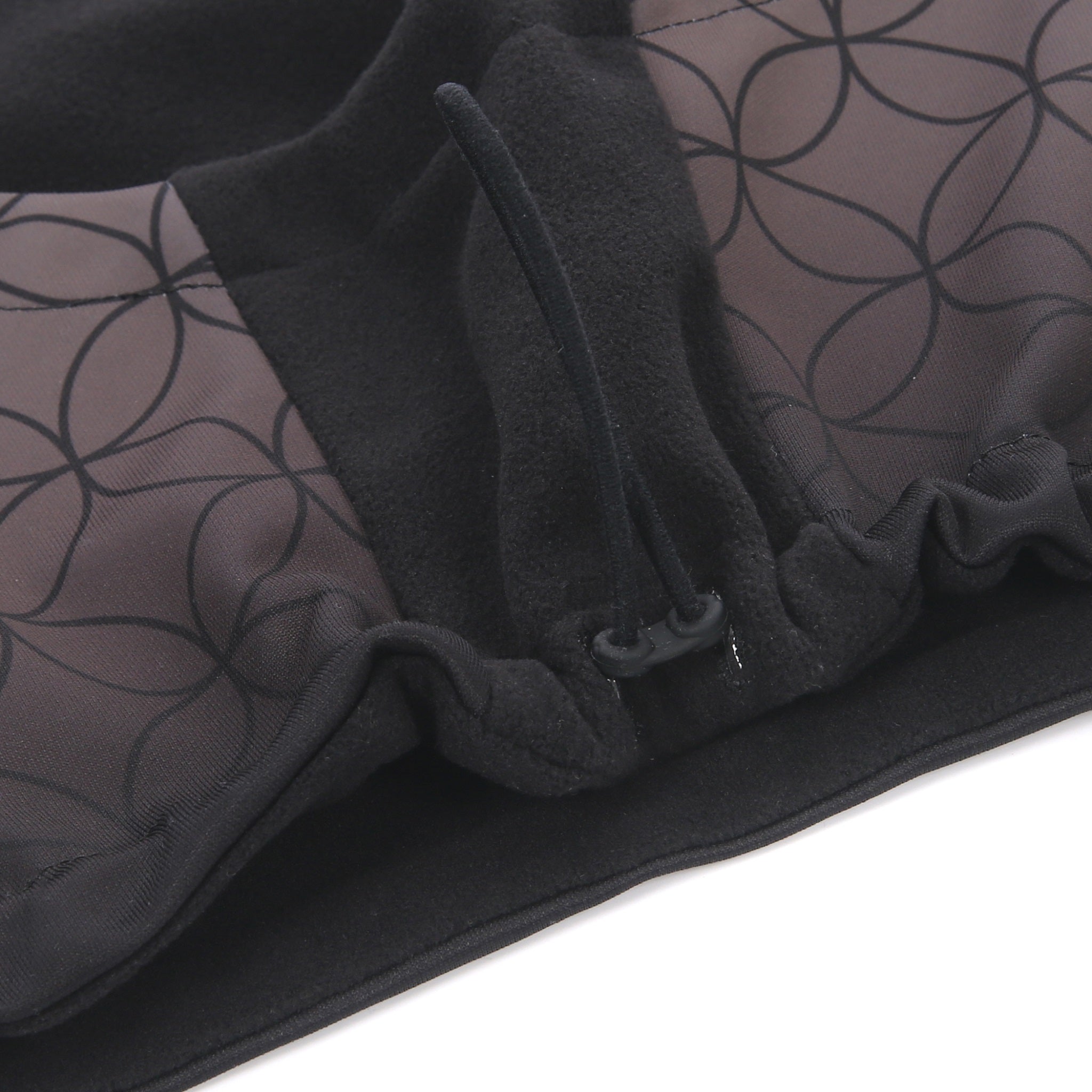 Desporte black fleece neckwarmer DSP-NW11 drawstring