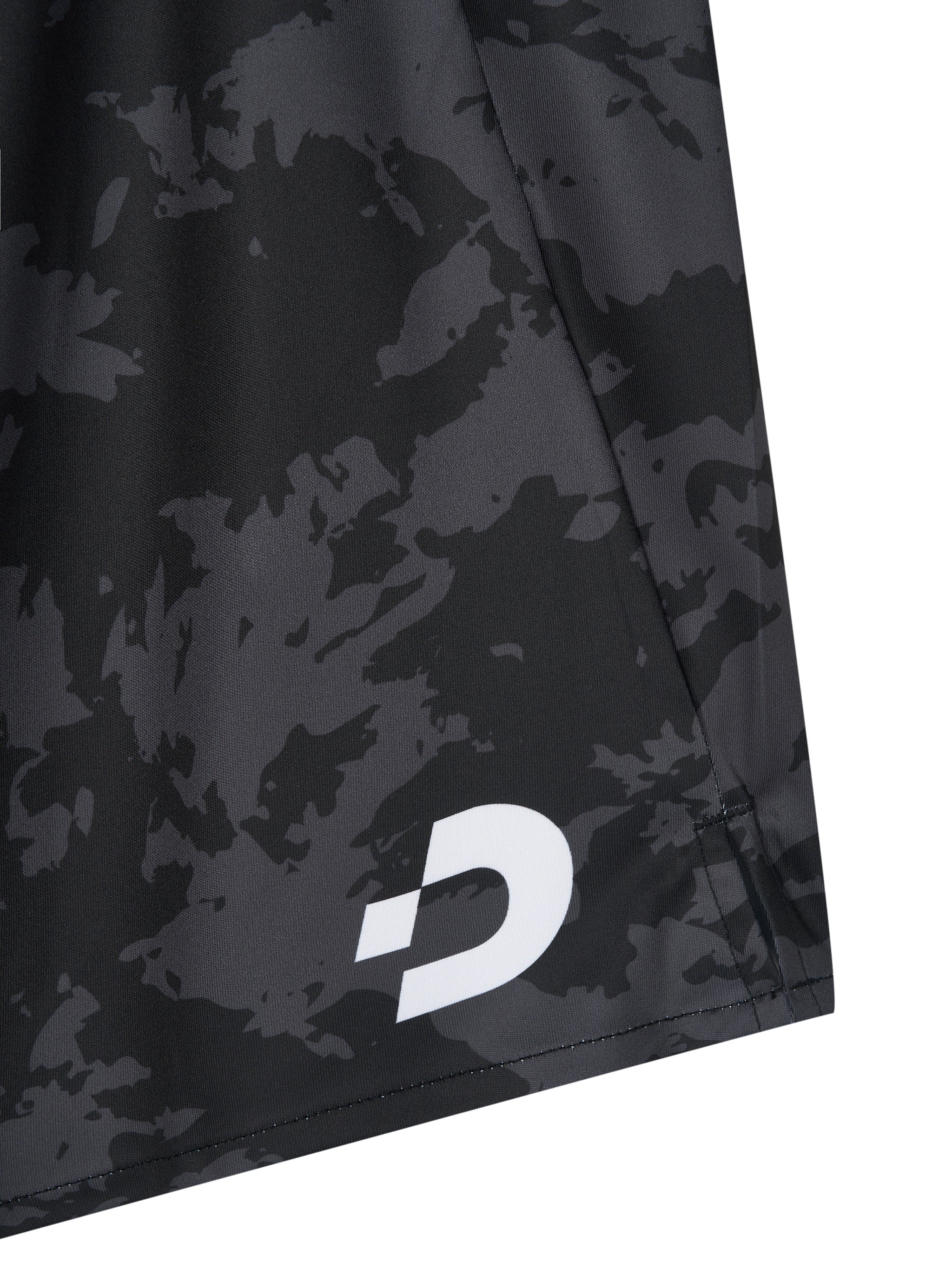 Desporte black gray futsal practice shorts DSP-BPSP-41 front logo