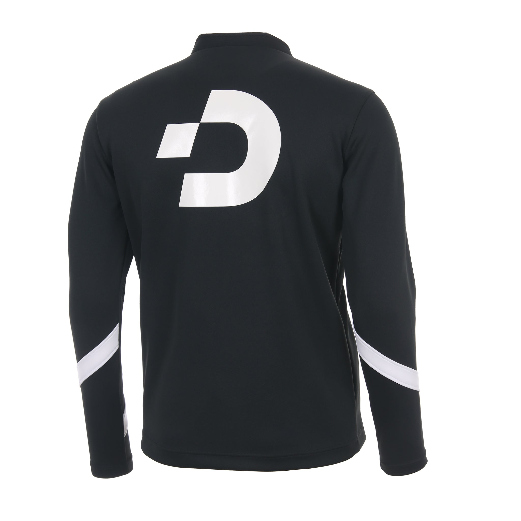 Desporte black half zip track jacket DSP-CJ19SLF back view
