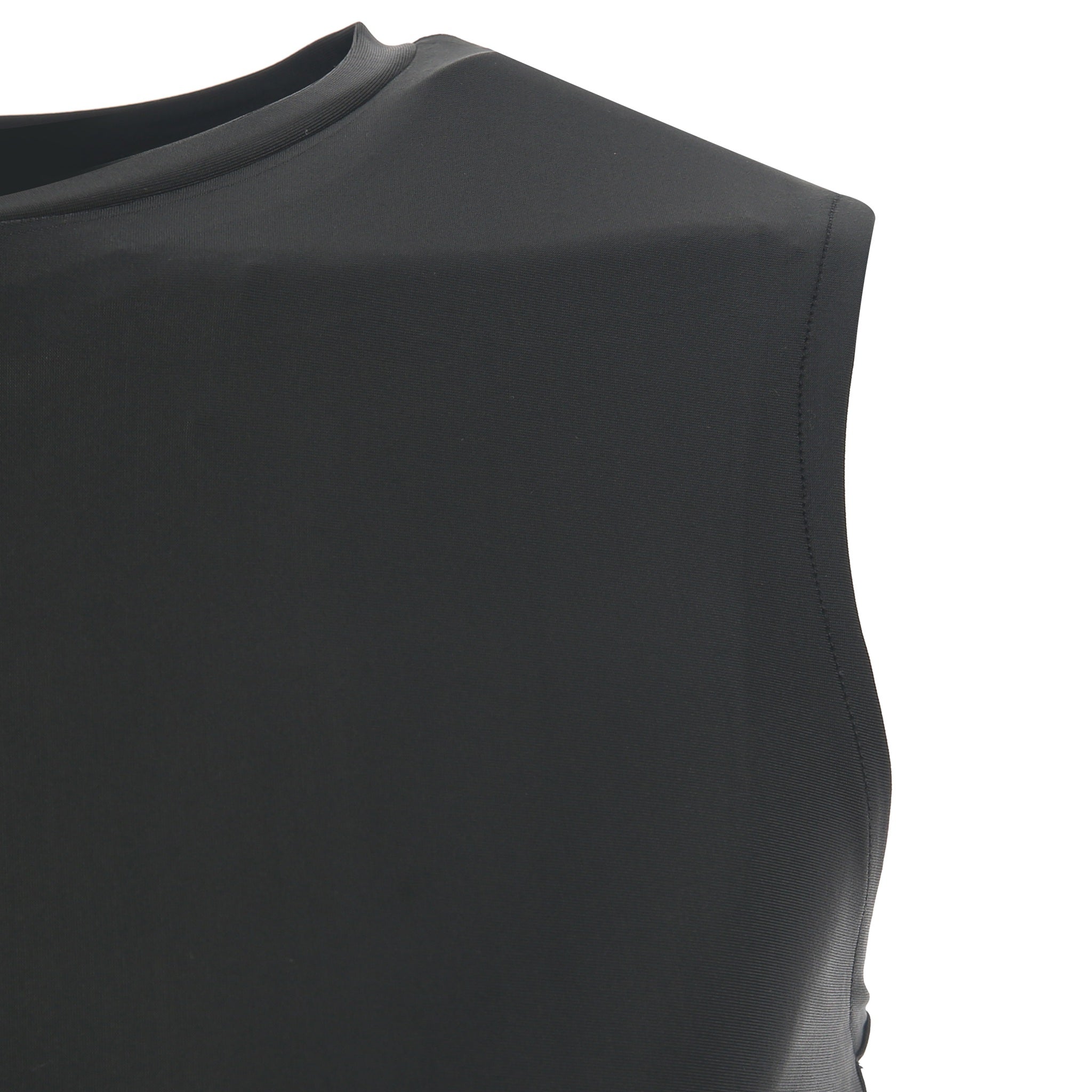 Desporte black sweat wicking sleeveless baselayer shirt ergonomic seams