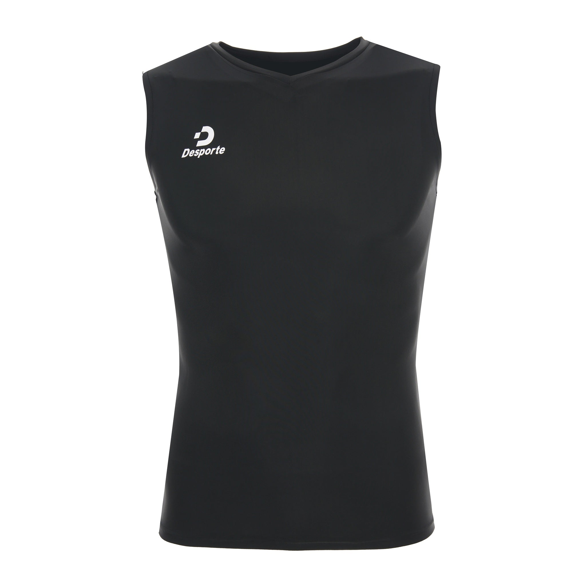 Desporte black sweat wicking sleeveless baselayer shirt