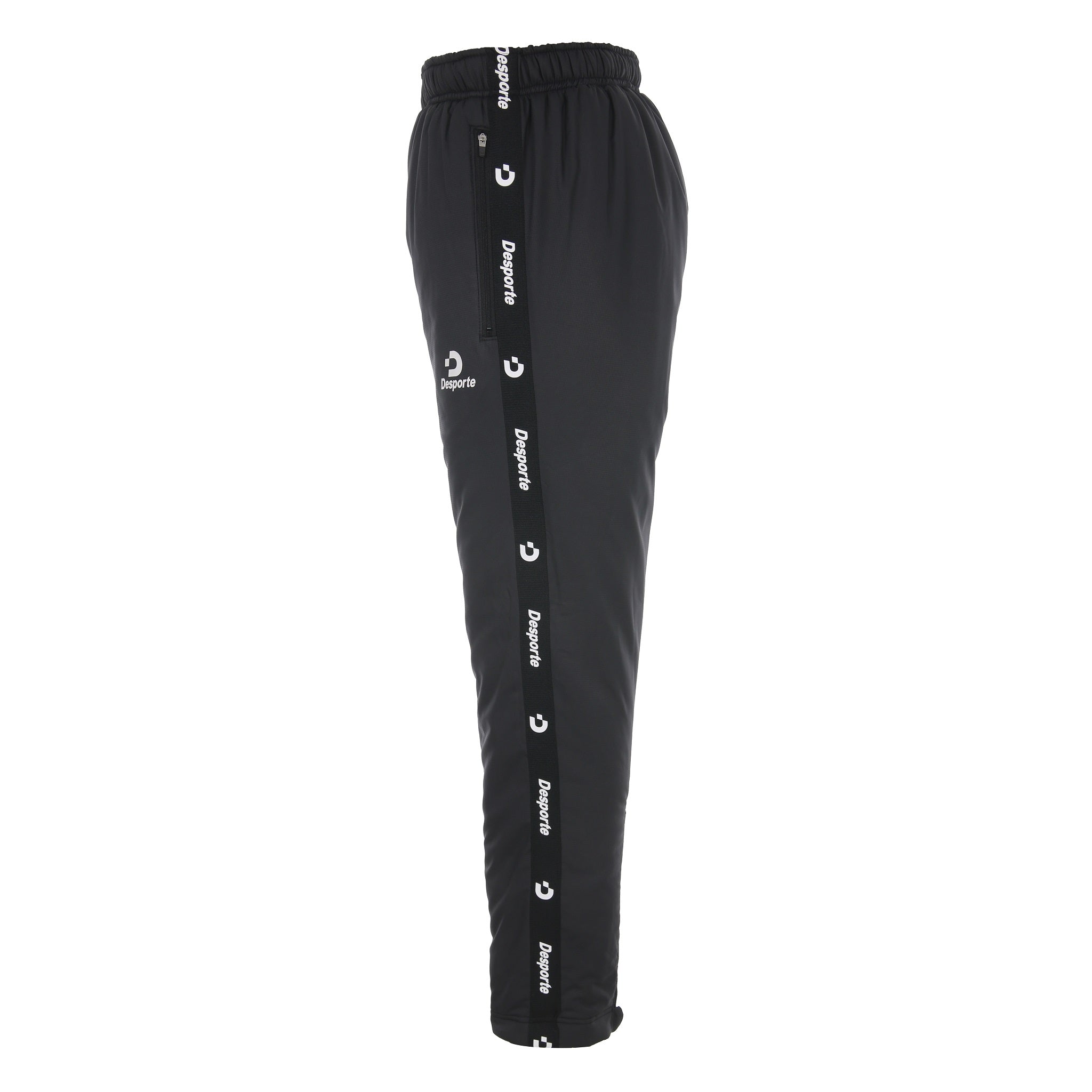 Desporte black winter pants DSP-WP24PSL with track tape logo design