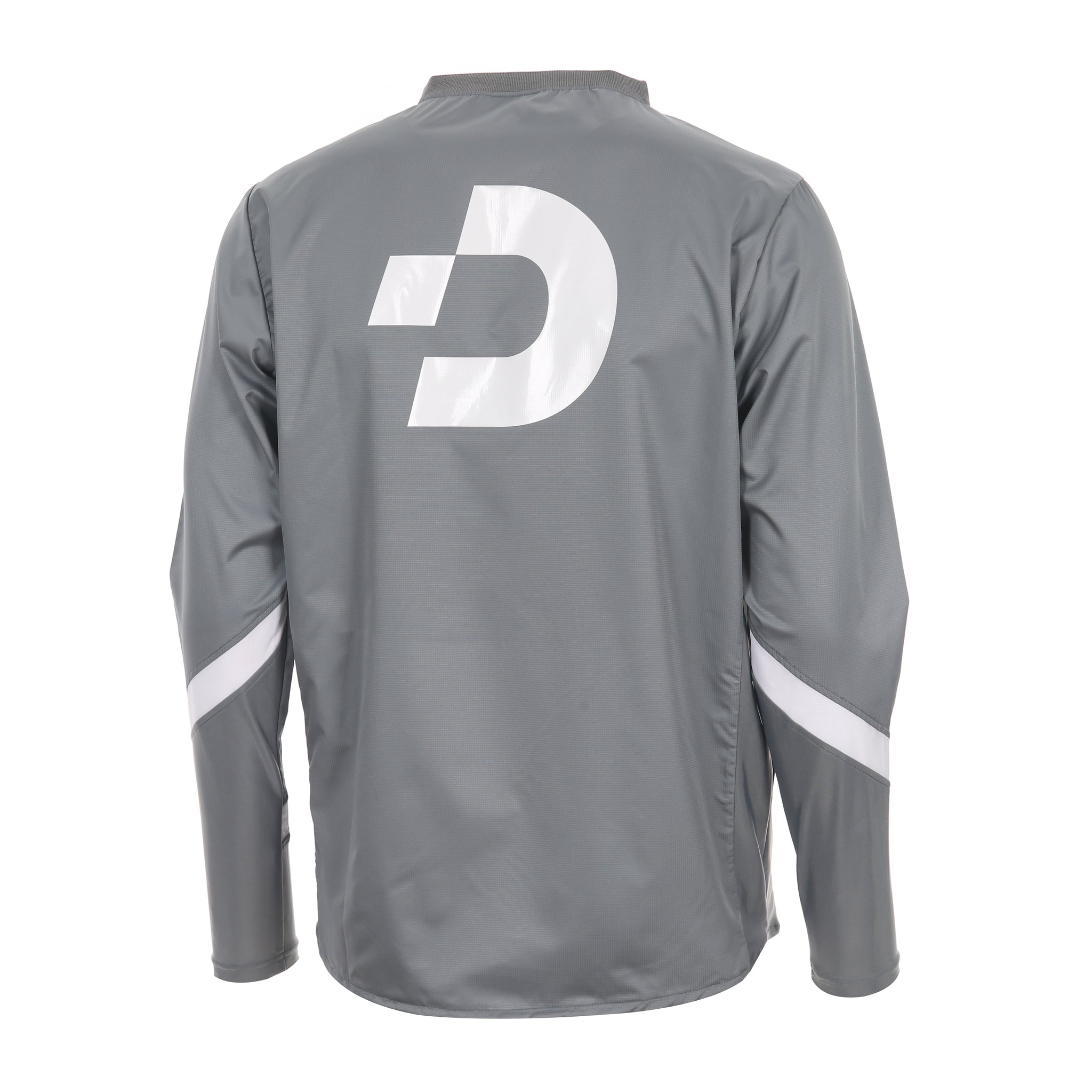 Desporte gray quarter-zip windbreaker DSP-PJ29SL back view