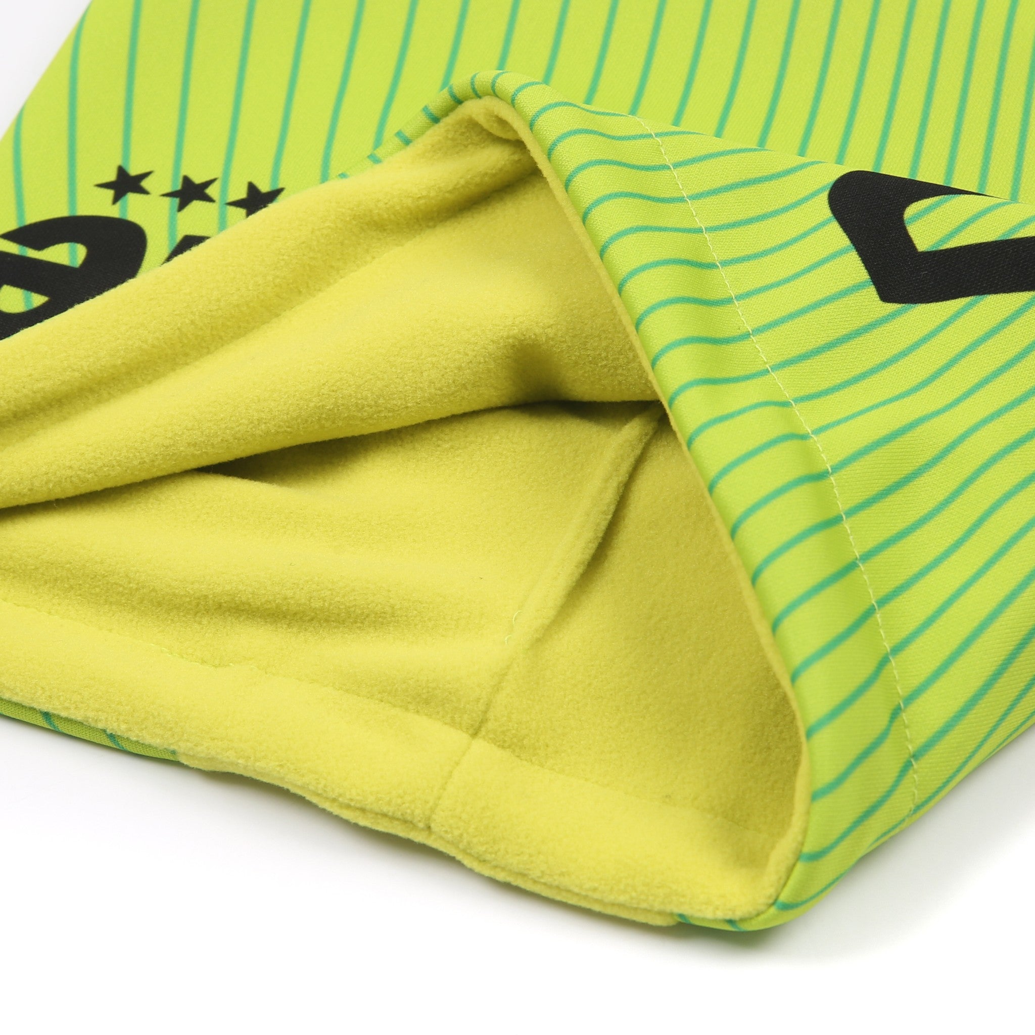 Desporte lime color fleece neckwarmer DSP-NW12 fleece lining