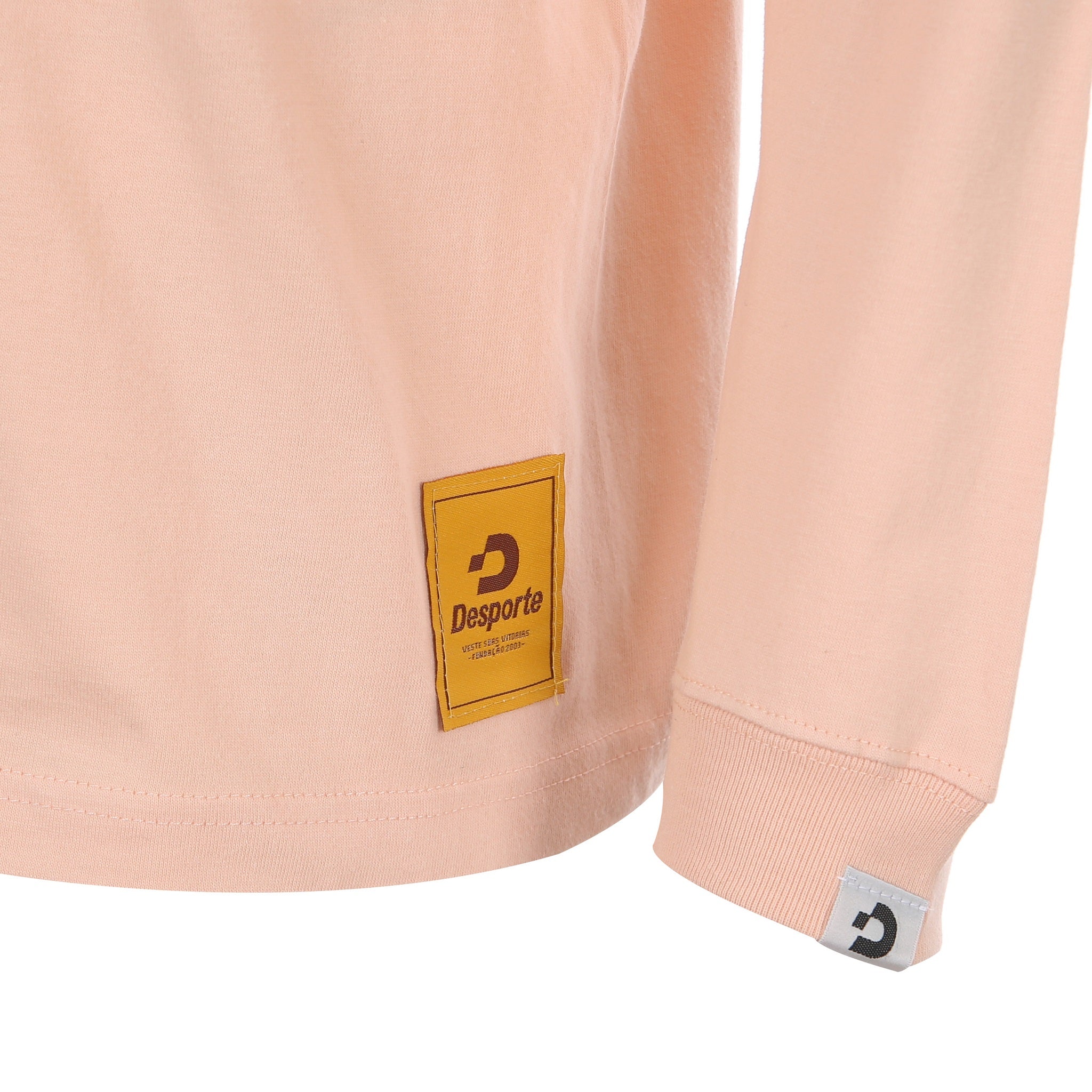 Desporte pink long sleeve cotton t-shirt DSP-T50L logo tag
