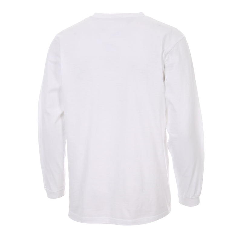 Desporte white long sleeve cotton t-shirt DSP-T50L back view