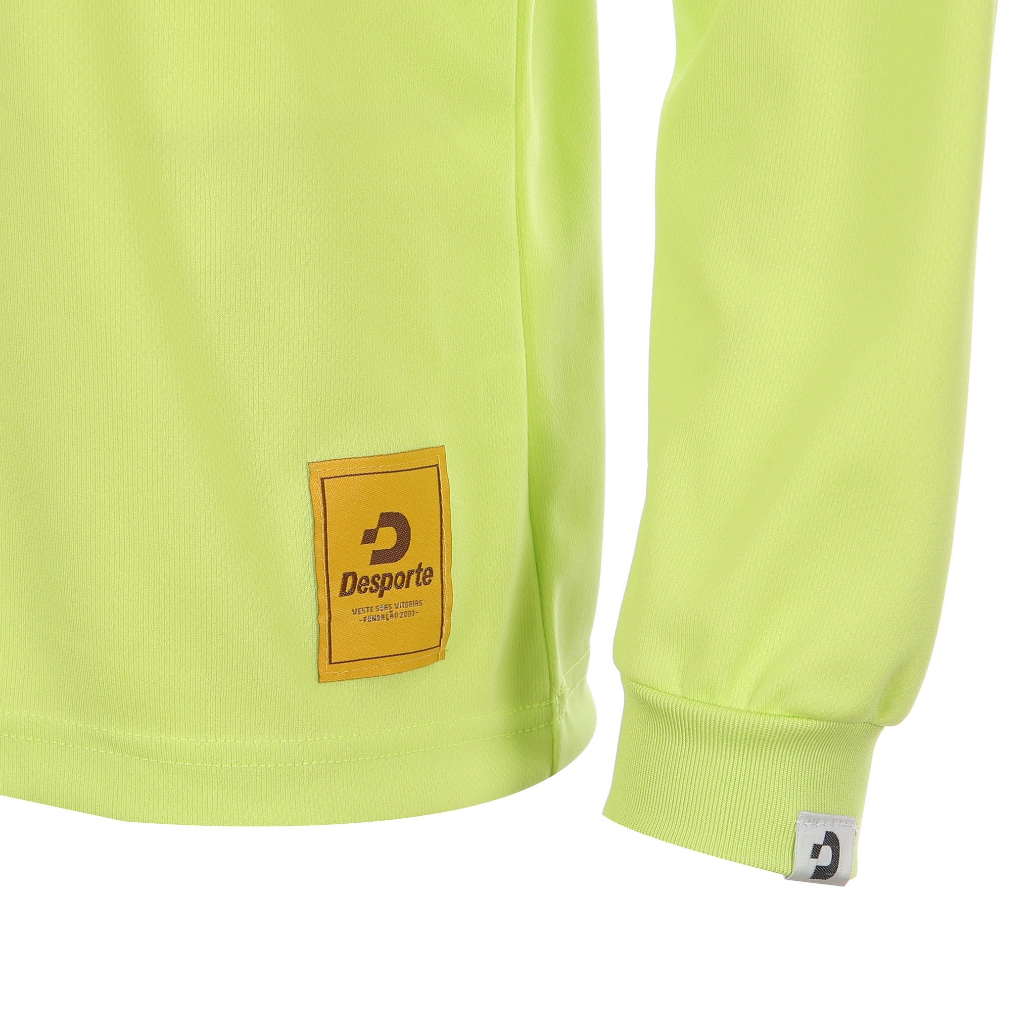 Desporte long sleeve dry shirt DSP-T51L-Light Green front logo tag