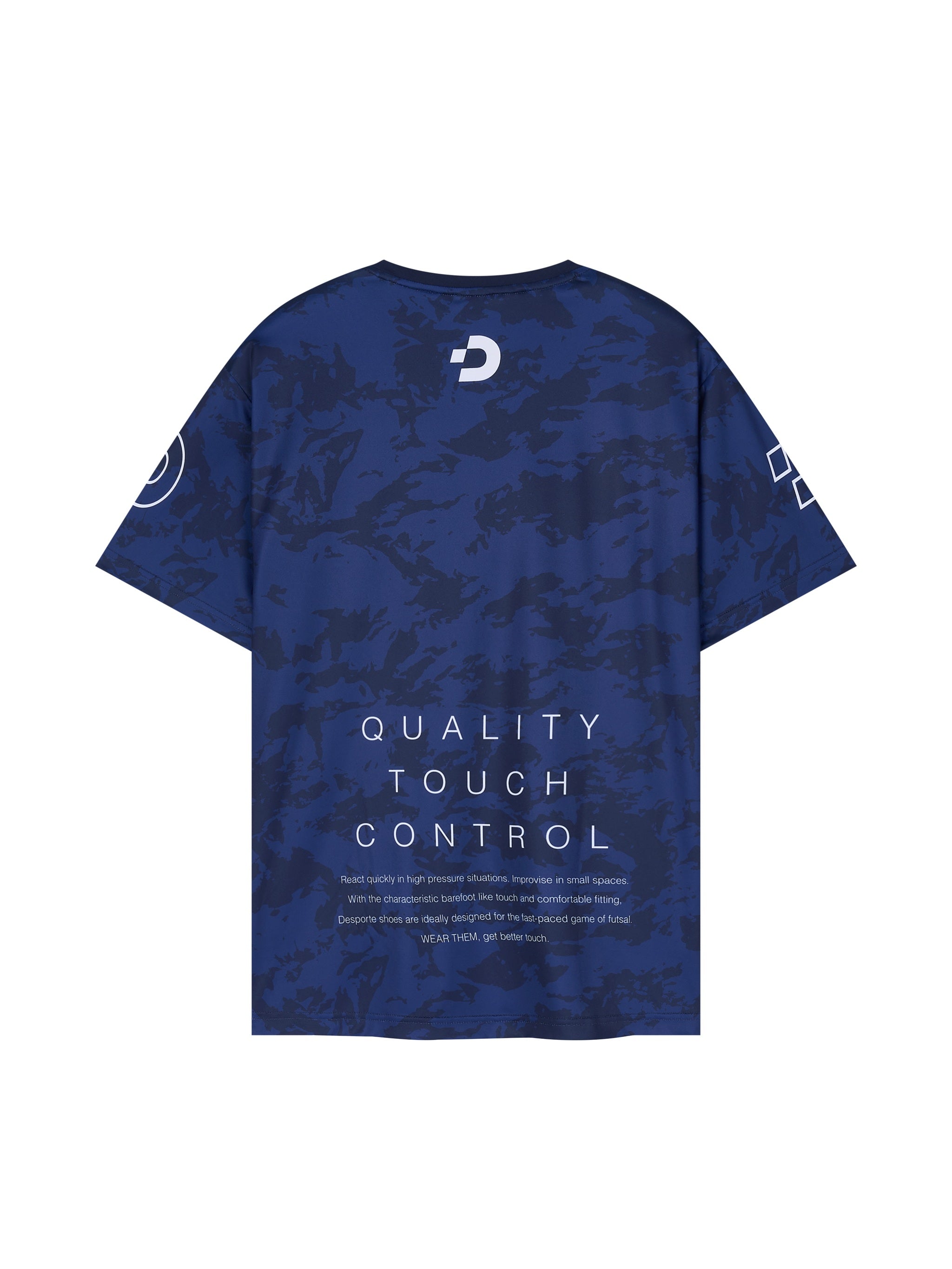 Desporte navy blue futsal practice shirt DSP-BPS-41 back view