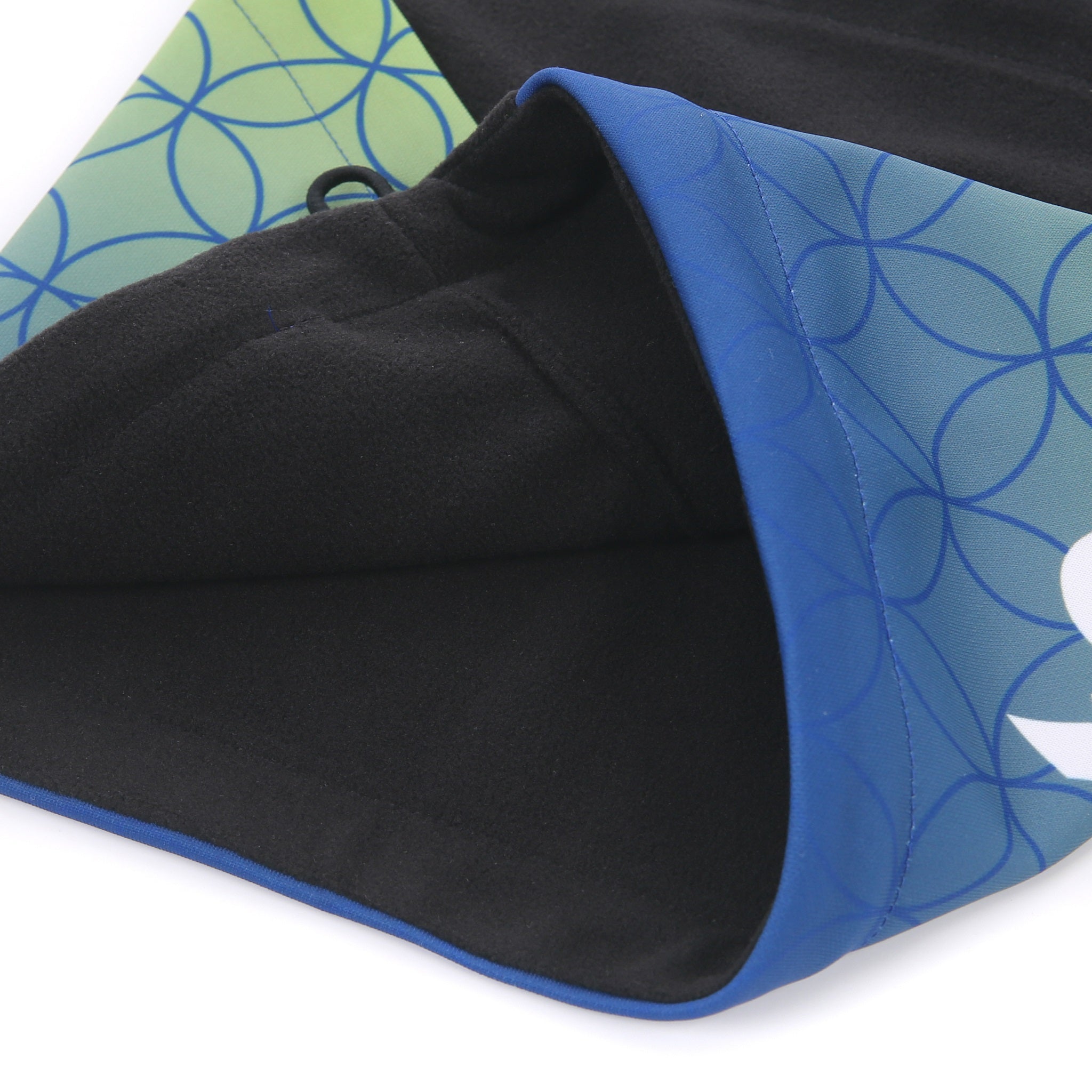 Desporte navy lime fleece neckwarmer DSP-NW11 fleece lining