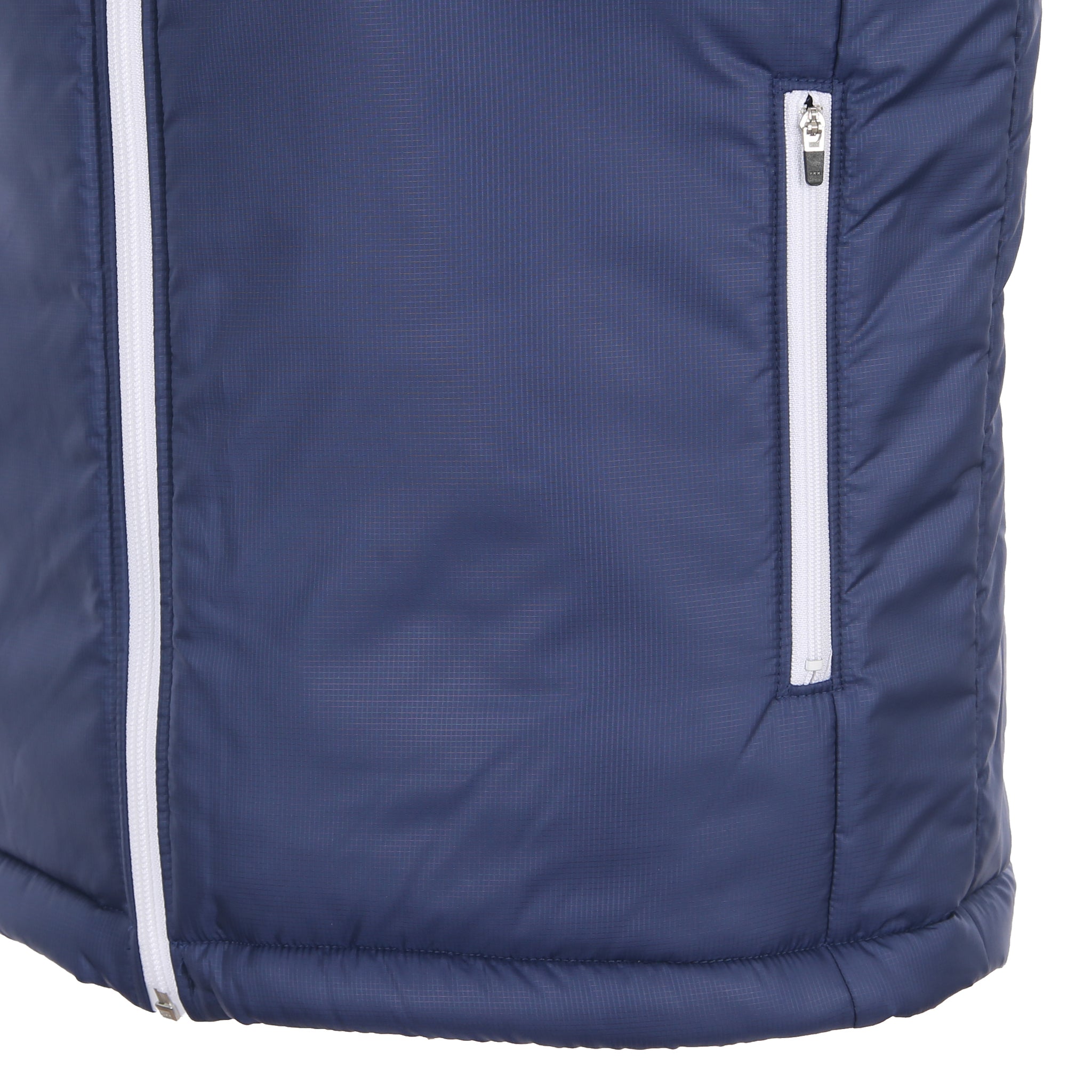 Desporte navy warm vest white zipper pockets
