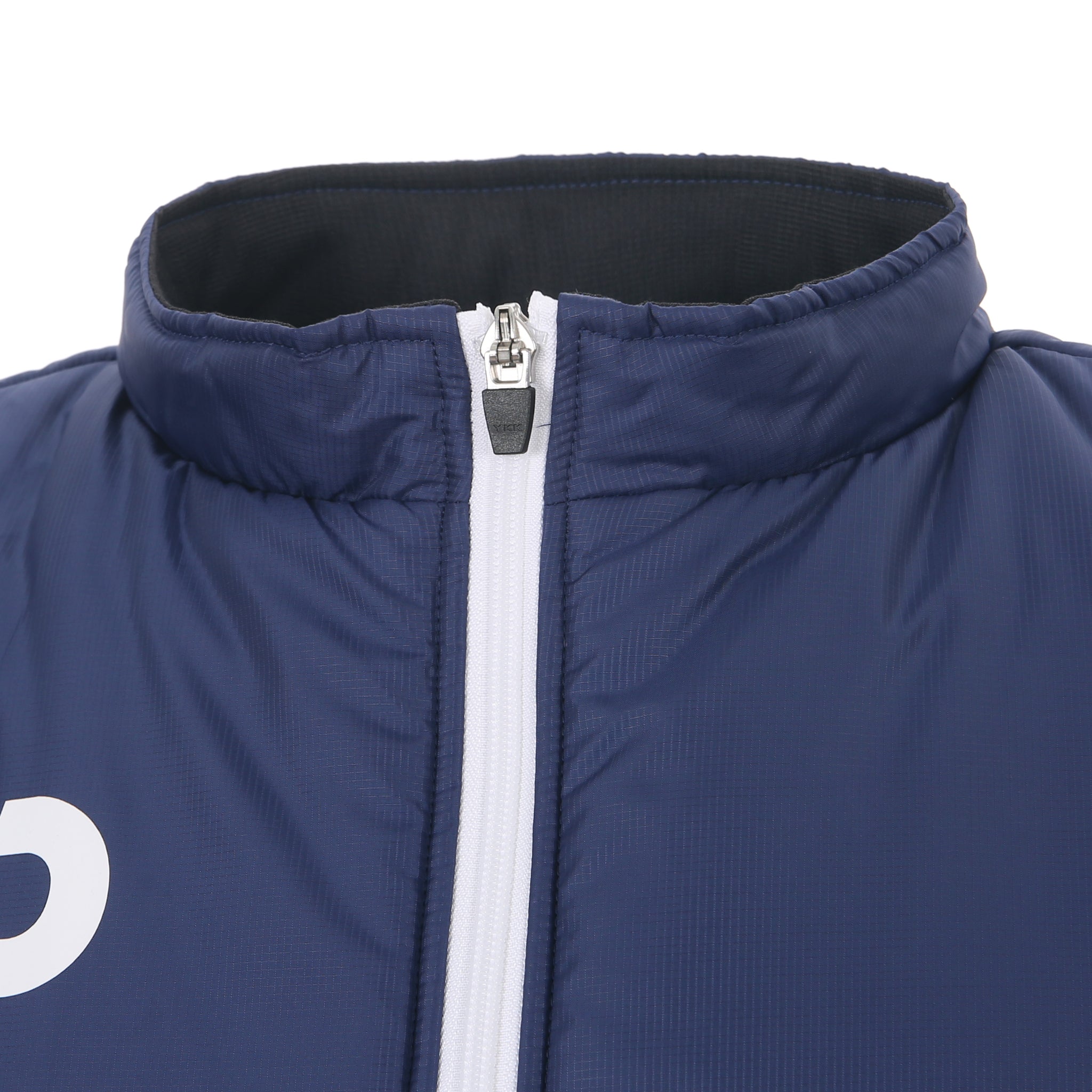 Desporte navy warm vest white zipper