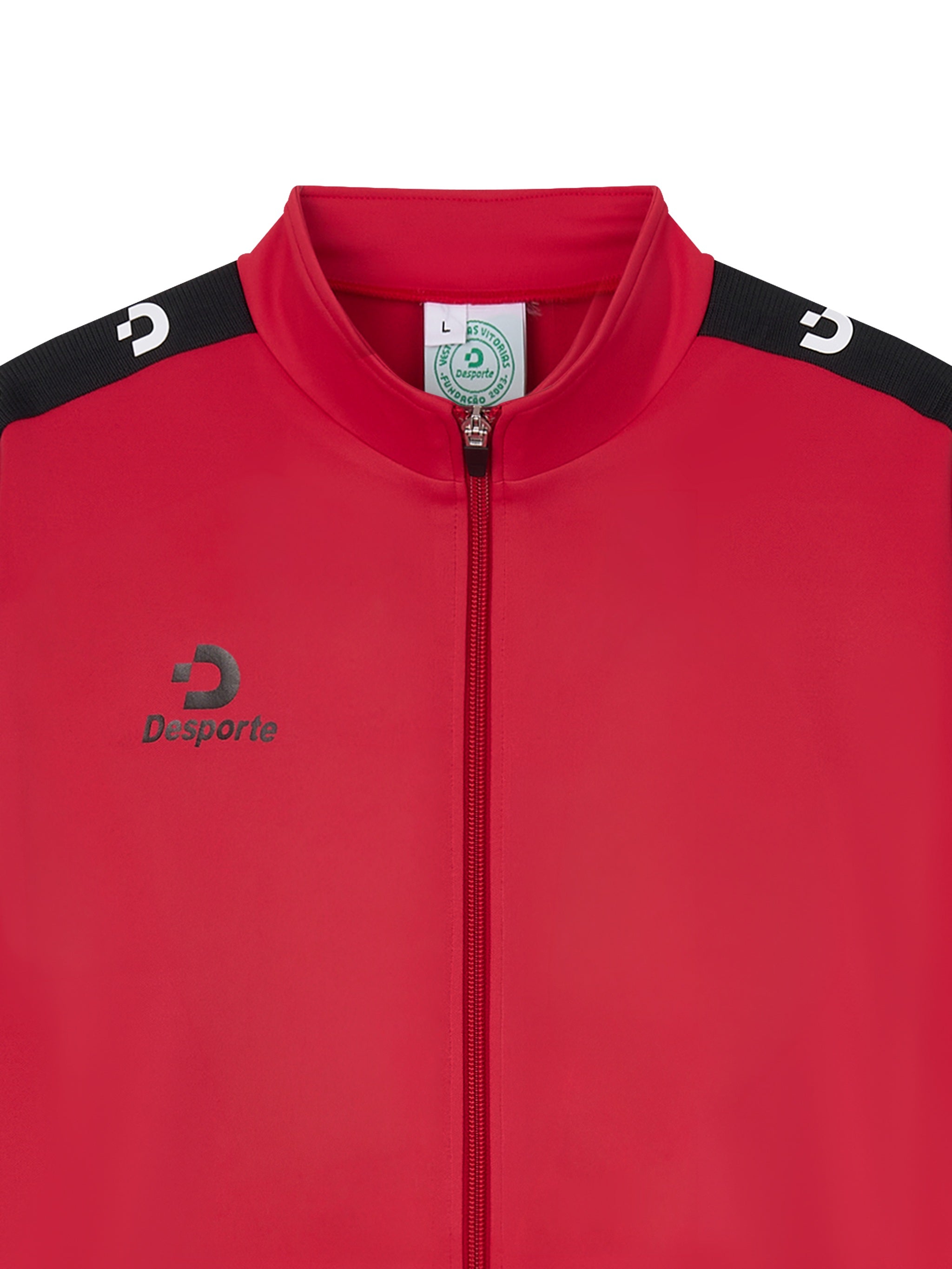 Desporte red track jacket DSP-CJ17SLF full zip stand up collar