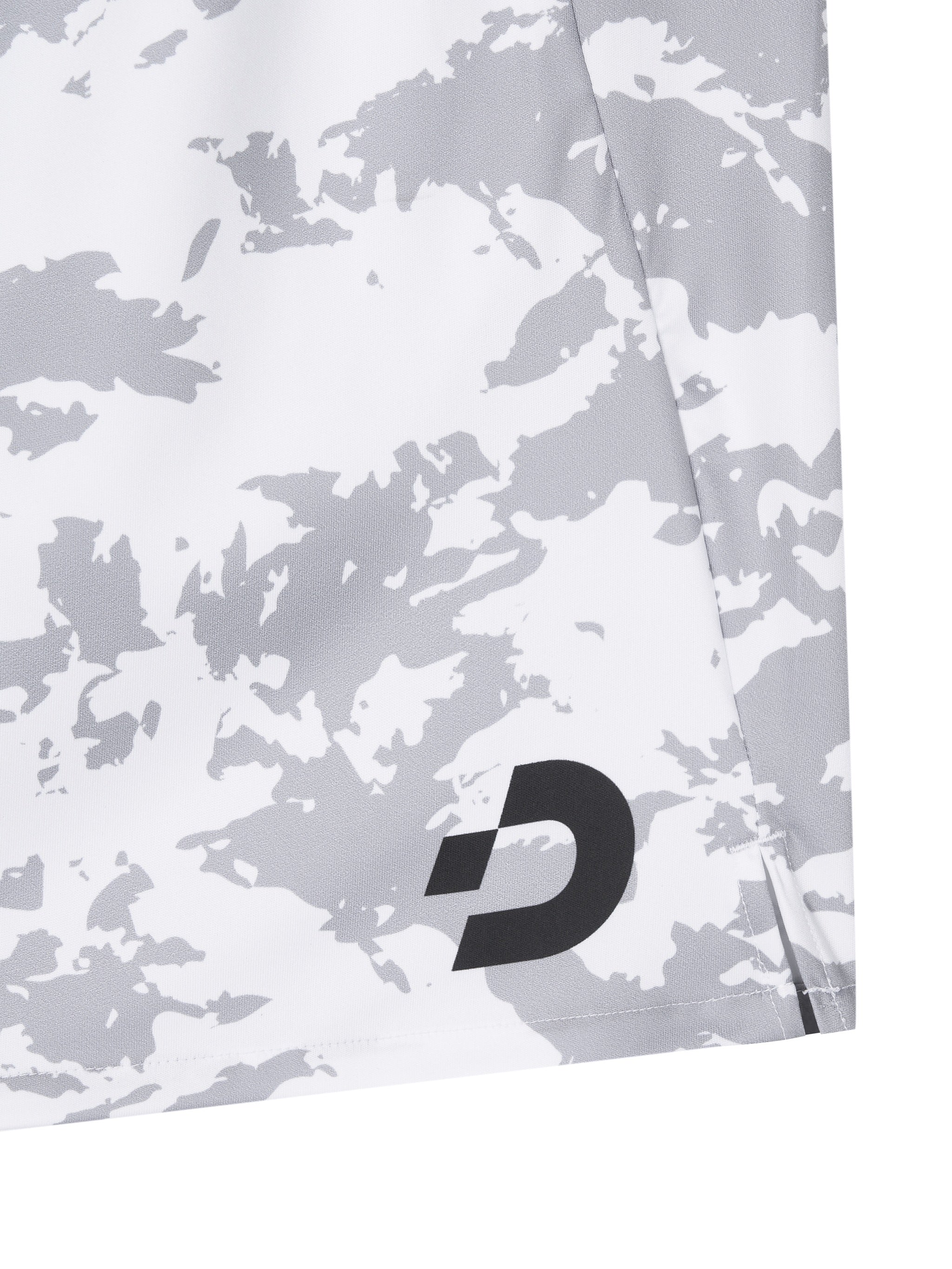 Desporte white gray futsal practice shorts DSP-BPSP-41 front logo