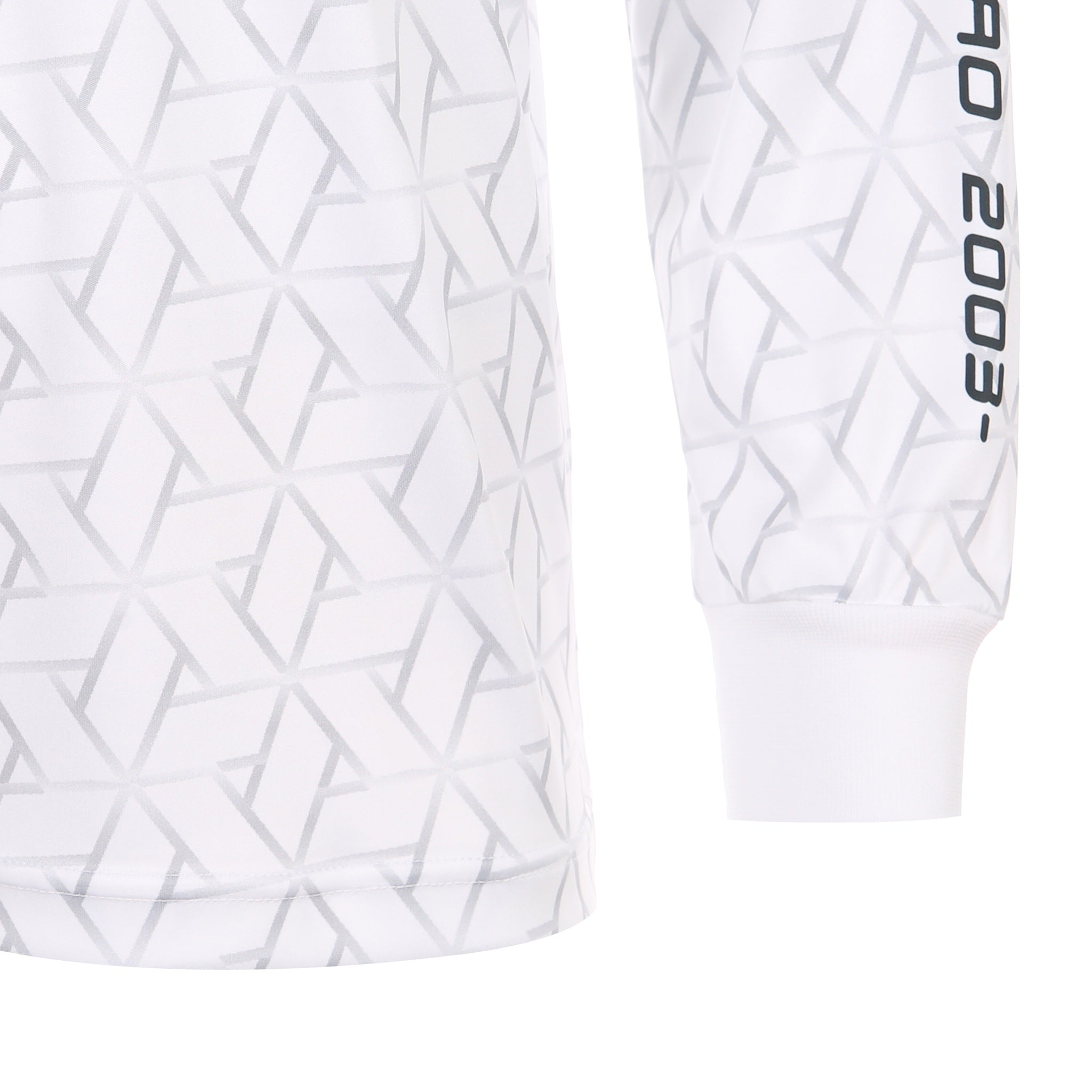 Desporte white long sleeve futsal practice shirt DSP-BPS-39L ribbed cuff