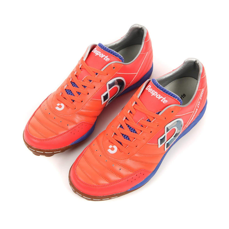 Desporte Campinas JTF PRO1 coral red k-leather turf soccer shoes