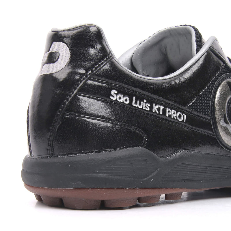 Desporte Sao Luis KT PRO1 black turf soccer shoe heel counter