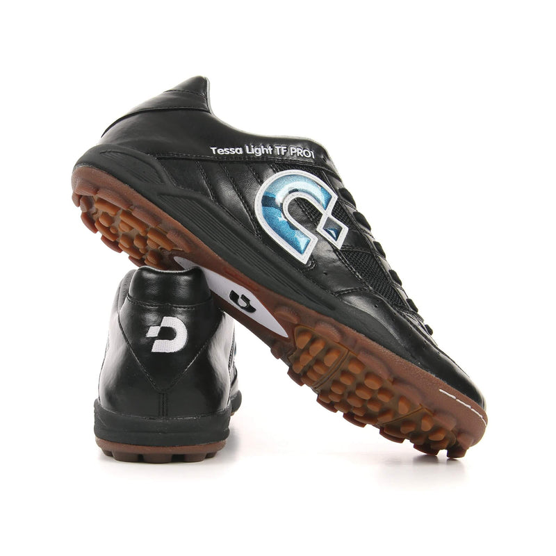 Desporte Tessa Light TF PRO1 black turf soccer shoes blue camouflage logo