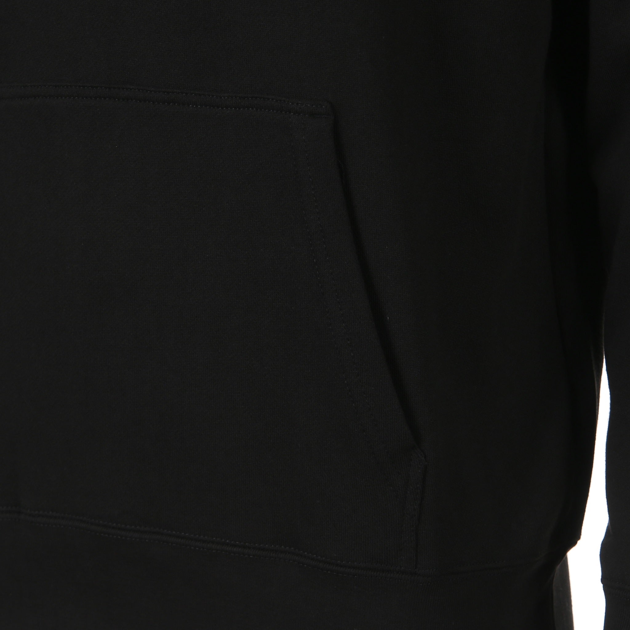 Desporte DSP-SWE-02 black cotton hoodie kangaroo pocket