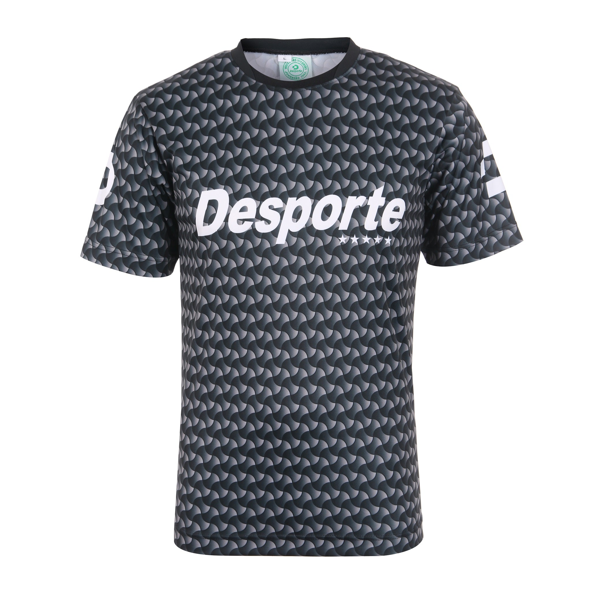 Desporte black gray pattern design football shirt