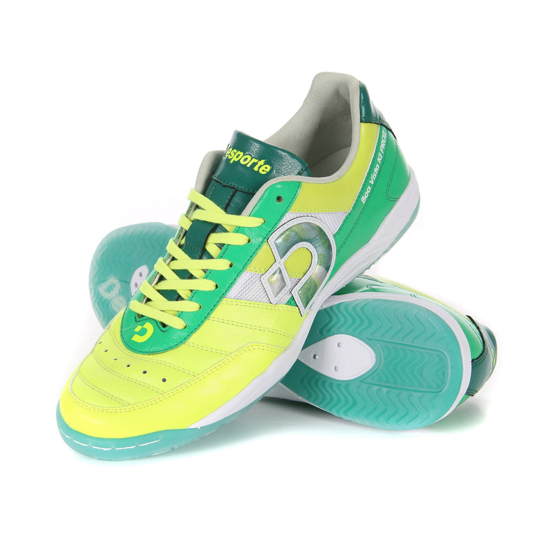 Desporte Boa Vista ID PRO2 LTD 20th Anniversary yellow and green futsal shoes