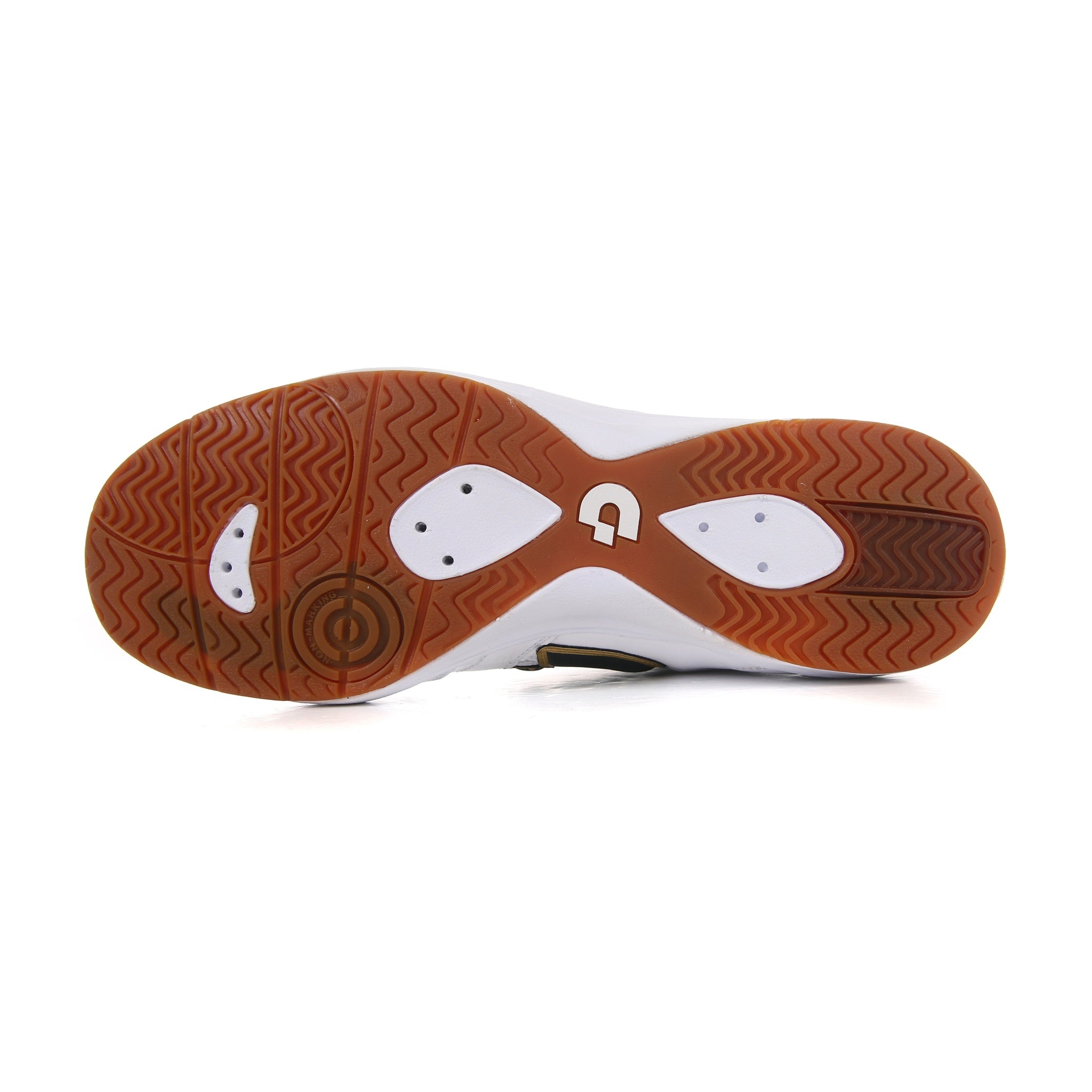 Futsal Shoes, Boa Vista KI PRO3, White/Black/Gold | Desporte