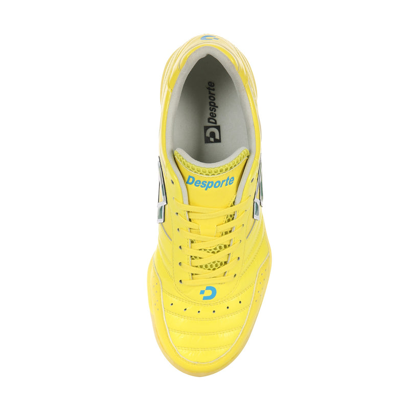 Desporte Campinas JP PRO2 LTD 20th Anniversary limited edition yellow futsal shoe with synthetic suede leather insole