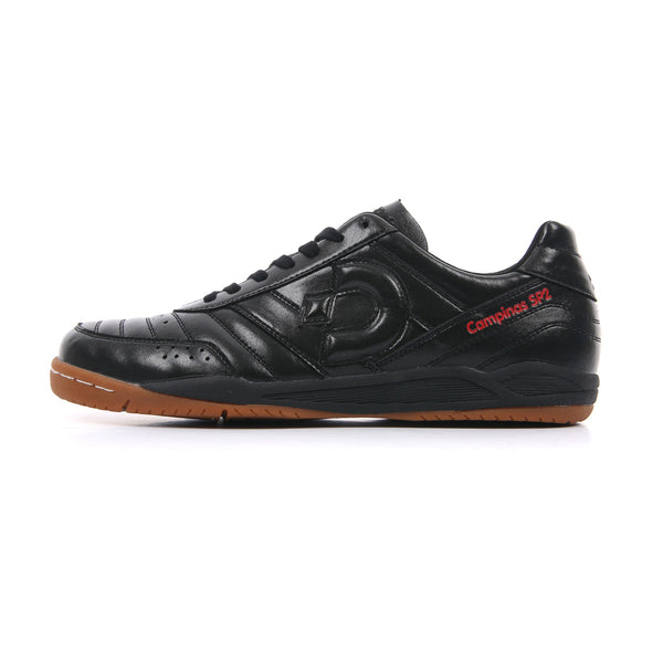 Desporte Campinas SP2 full synthetic leather all black futsal shoe