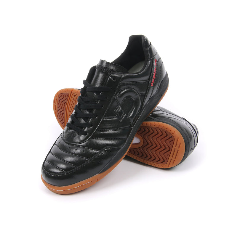 Desporte Campinas SP2 full synthetic leather all black futsal shoes