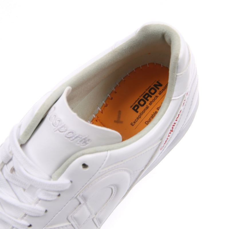 Desporte Campinas SP2 all white futsal shoe with Poron memory foam shock absorption