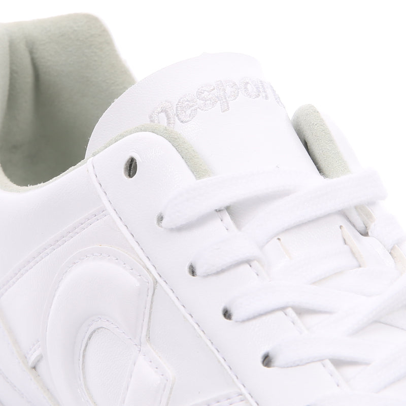 Desporte Campinas SP2 all white futsal shoe full synthetic leather upper and tongue