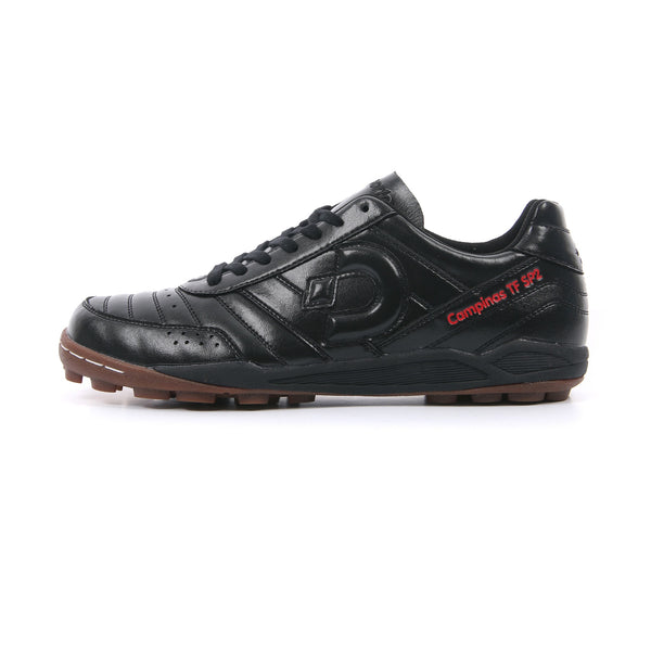Desporte Campinas TF SP2 full synthetic leather all black turf soccer shoe