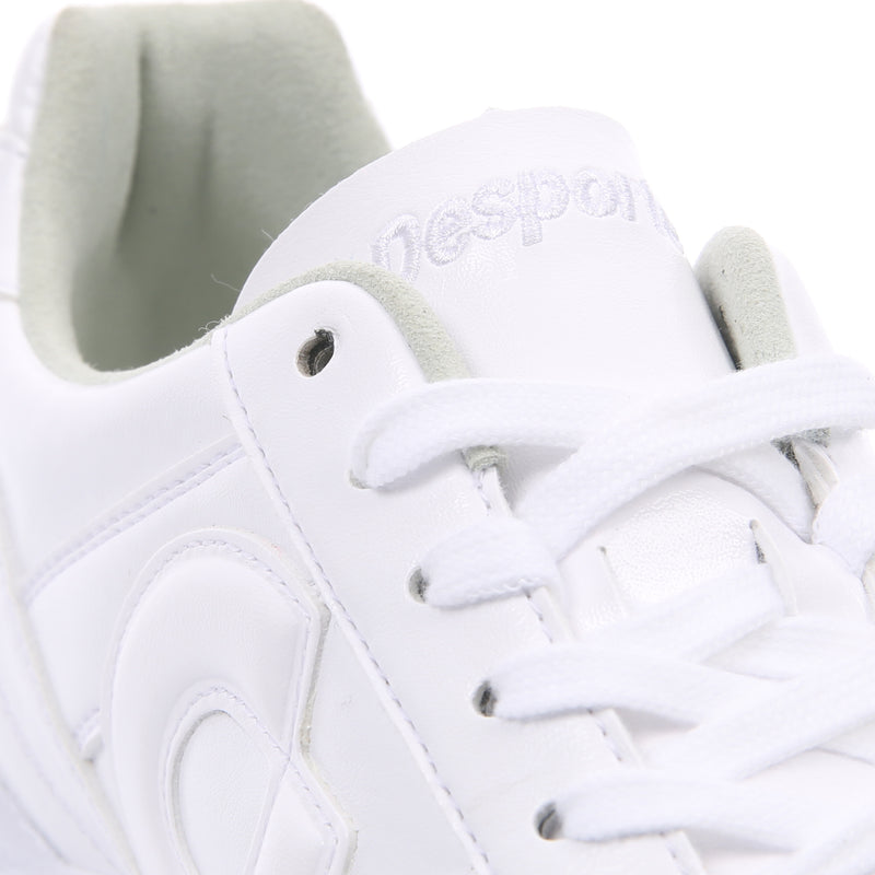 Desporte Campinas TF SP2 all white turf soccer shoe full synthetic leather upper and tongue