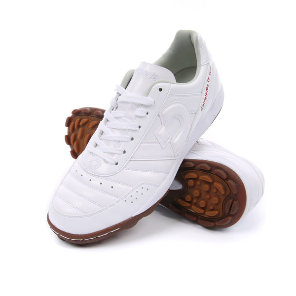 Desporte Campinas TF SP2 full synthetic leather all white turf soccer shoes