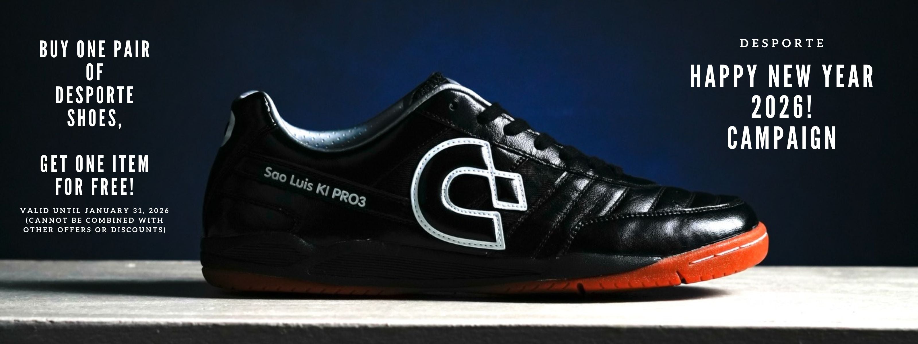 デスポルテフットサルシューズ、芝サッカーシューズ、スポーツウェア