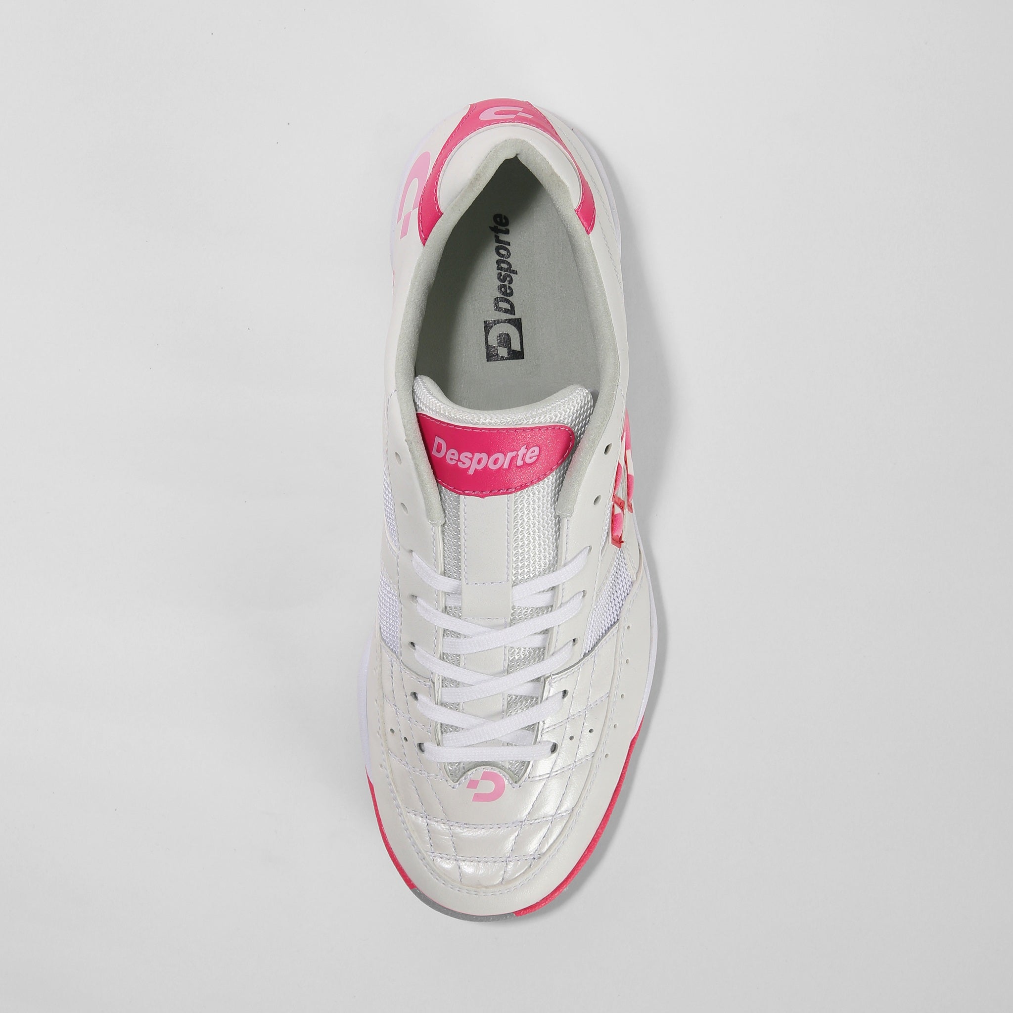 Desporte Rio KT2 white turf soccer boot with a synthetic suede leather insole