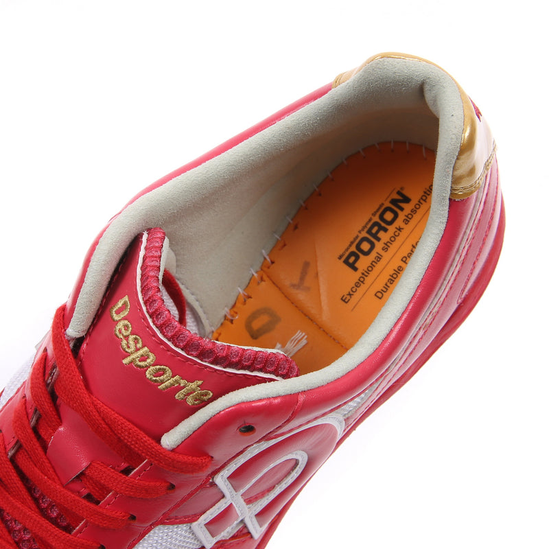 Futsal Shoes Sao Luis KI3 Dark Red Shiny Gold Desporte