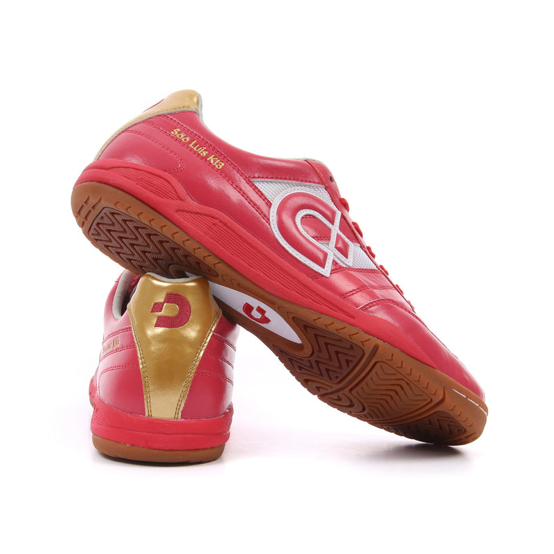 Desporte Sao Luis KI3 red futsal shoes with golden heel