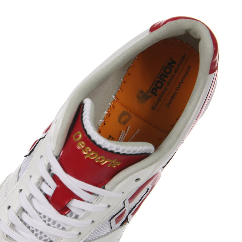 Desporte Sao Luis LLID LTD 20th Anniversary limited edition white and red futsal shoe with Poron memory foam cushioning and shock absorption