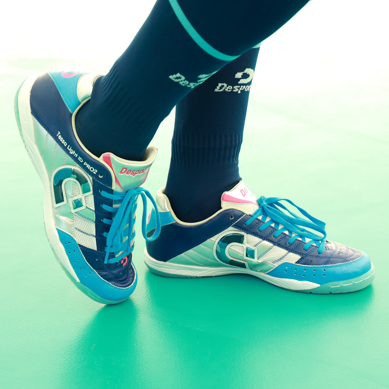 Desporte Tessa Light ID PRO2 LTD 20th Anniversary deep blue futsal shoes and navy over the calf socks