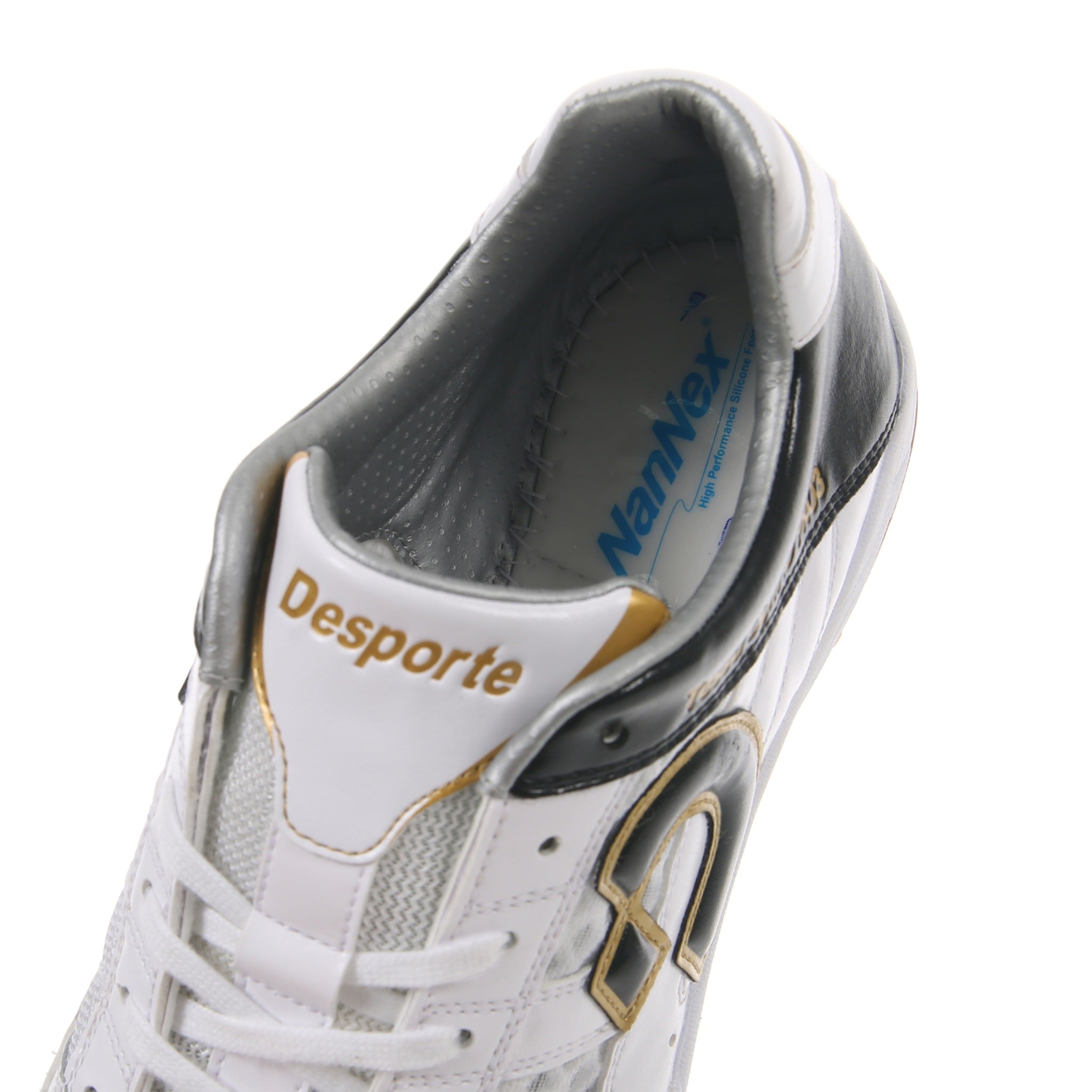 Futsal Shoes, Tessa Light ID PRO3, White/Black/Gold | Desporte
