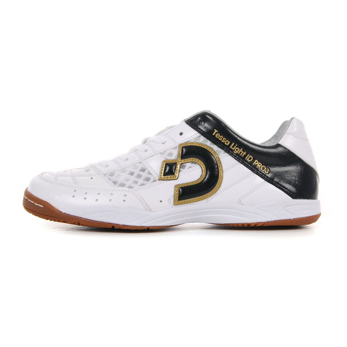 Futsal Shoes, Tessa Light ID PRO3, White/Black/Gold | Desporte