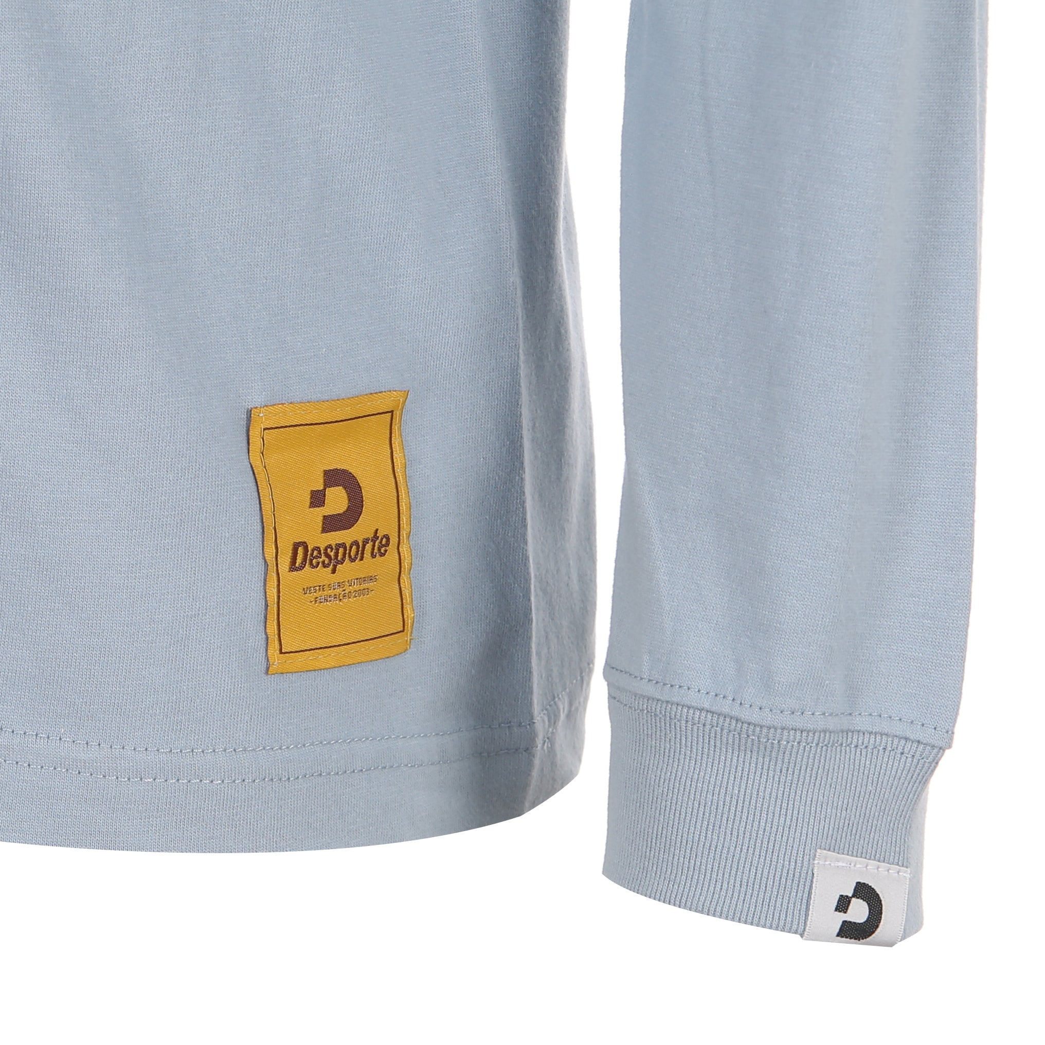 デスポルテ アシッドブルー 100%コットン 長袖Tシャツ DSP-T53L フロントロゴタグ