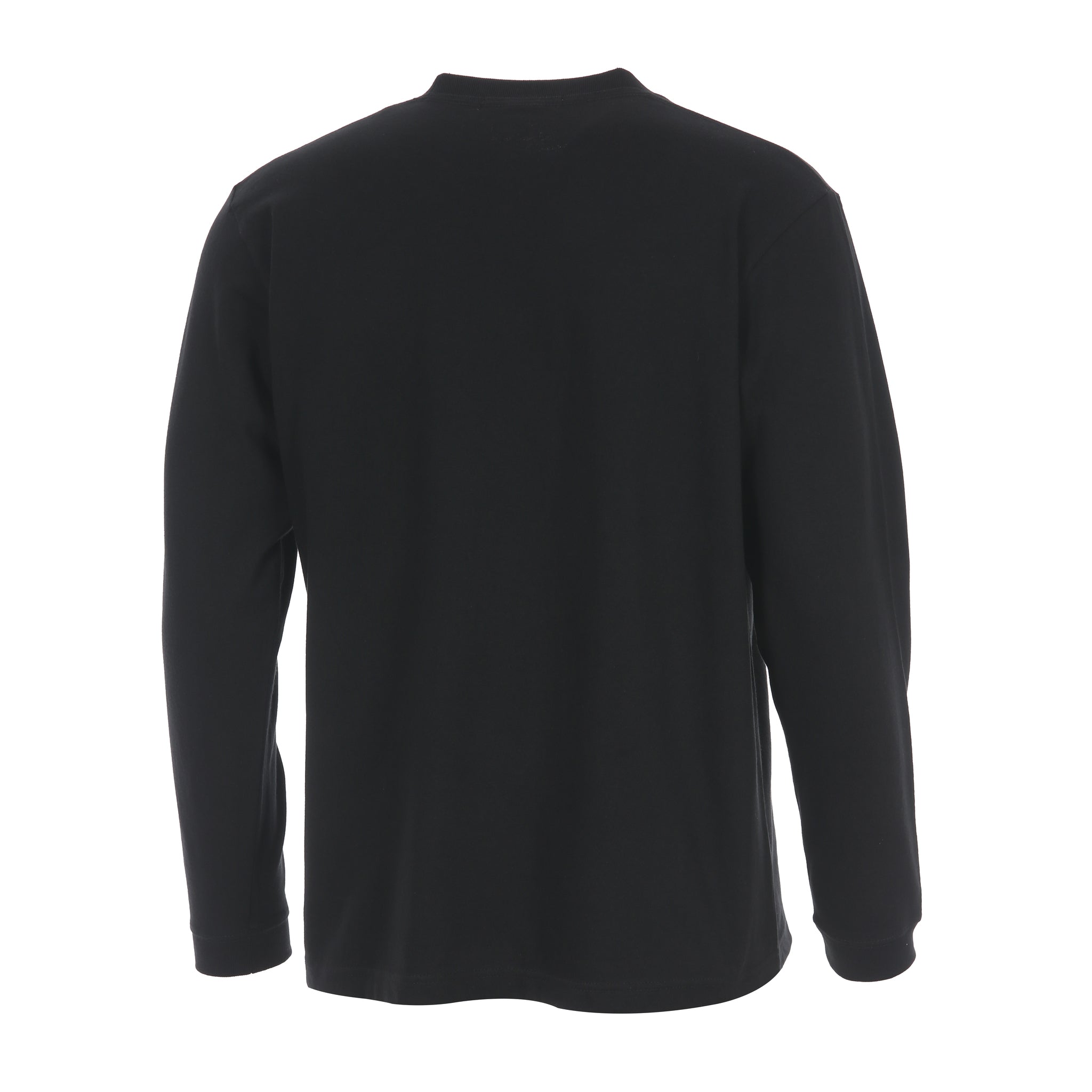 デスポルテ ブラック 長袖 コットン Tシャツ DSP-T55L 背面図