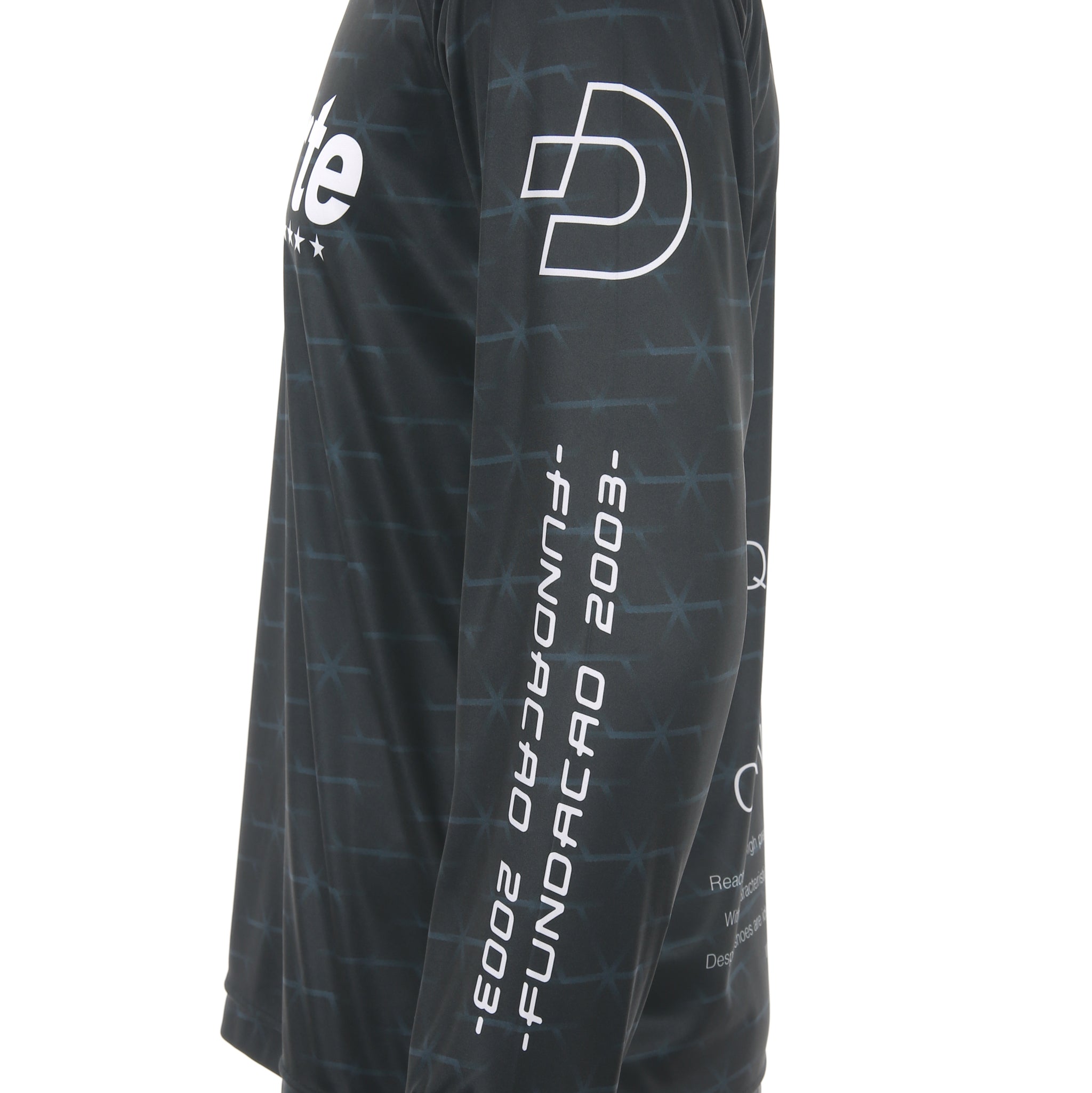Desporte black long sleeve futsal practice shirt DSP-BPS-39L sleeve logo
