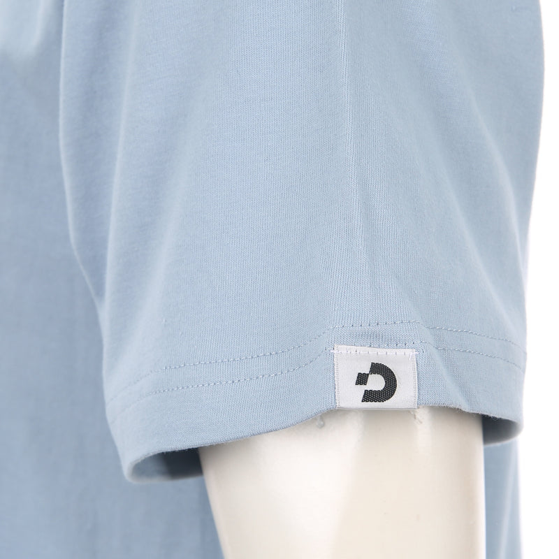 Desporte acid blue 100% cotton t-shirt DSP-T49 sleeve logo