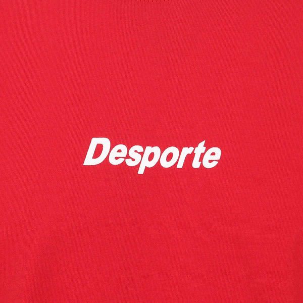 Desporte red 100% cotton t-shirt DSP-T49 front logo on the chest