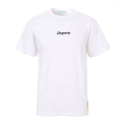 デスポルテホワイト綿100％TシャツDSP-T49