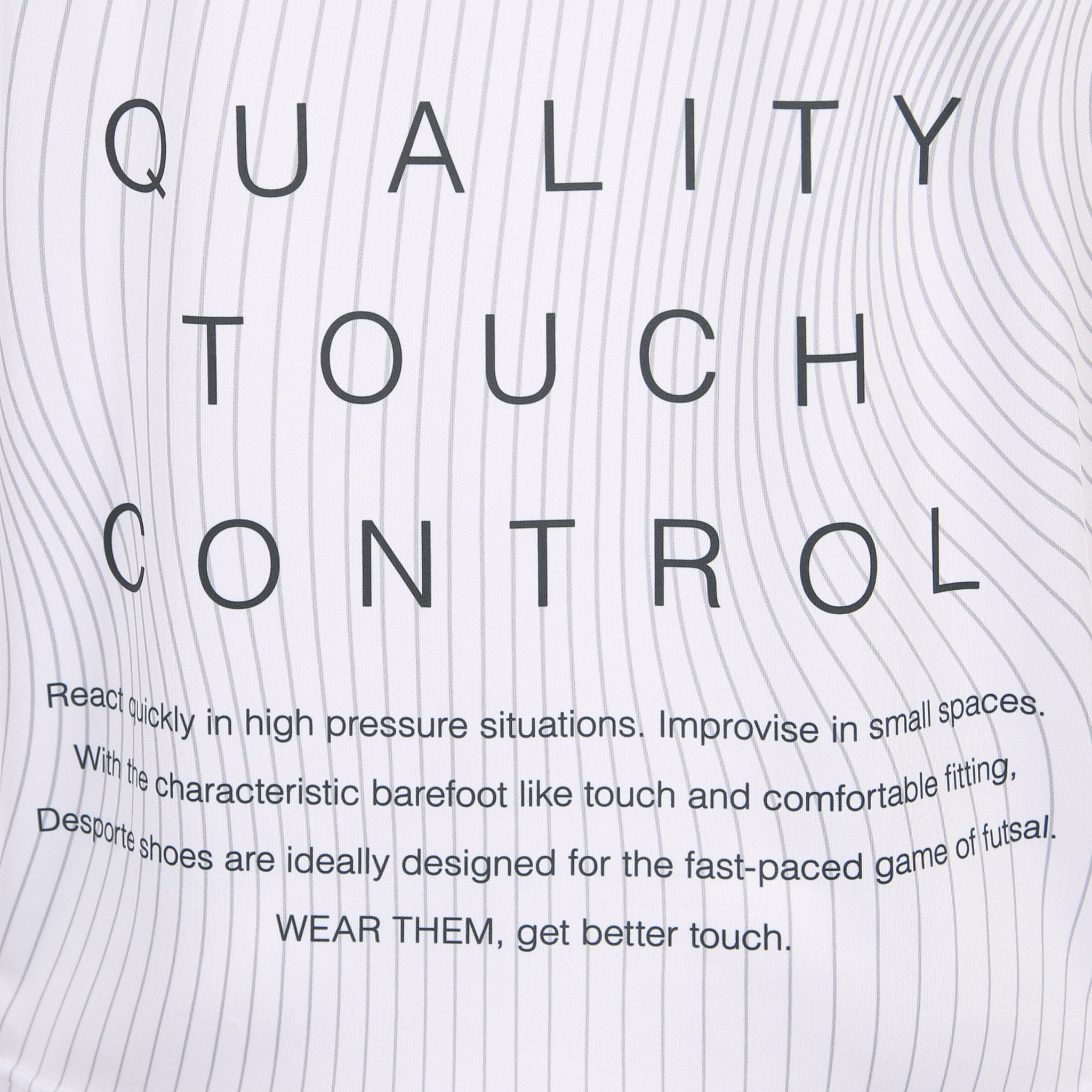 デスポルテ ホワイト フットサル 練習用シャツ DSP-BPS-35 ブランドスローガン